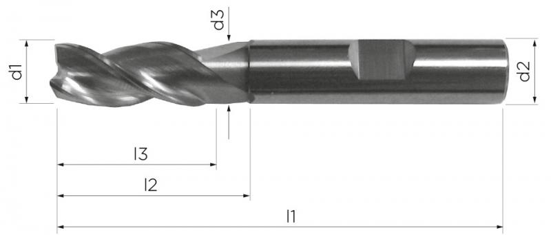 Mack AluLine Hochleistungs-Vollhartmetall-HPC-Fräser für Aluminium